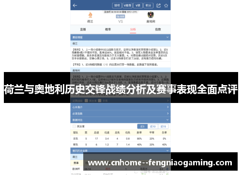 荷兰与奥地利历史交锋战绩分析及赛事表现全面点评