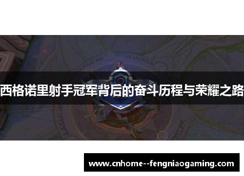 西格诺里射手冠军背后的奋斗历程与荣耀之路